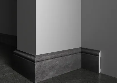 Плинтус 005-94 DD, полиуретан ,размер: длина 2400 мм., толщина 13 мм., высота 79 мм.,Россия