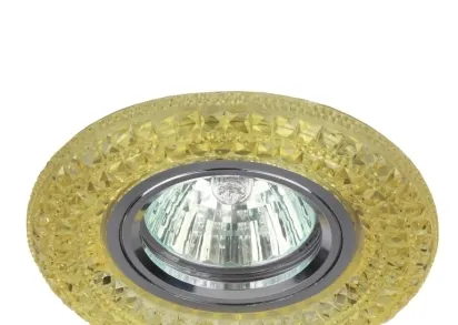 Встраиваемый светильник ЭРА LED с подсветкой DK LD3 YL/WH Б0028092