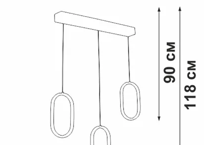 Подвесной светильник Vitaluce V3049-1/3S