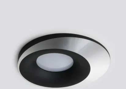 Встраиваемый светильник Elektrostandard 124 MR16 черный/серебро a053358